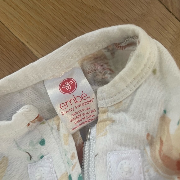 Embe two way swaddle baby girl floral print (0-4 months) - Picture 3 of 4